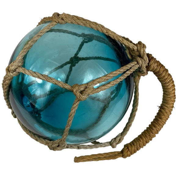 Large Lighthousecore Japanese Fishing Float Glass Vintage Nautical Ocean Sea 12” - Picture 1 of 16